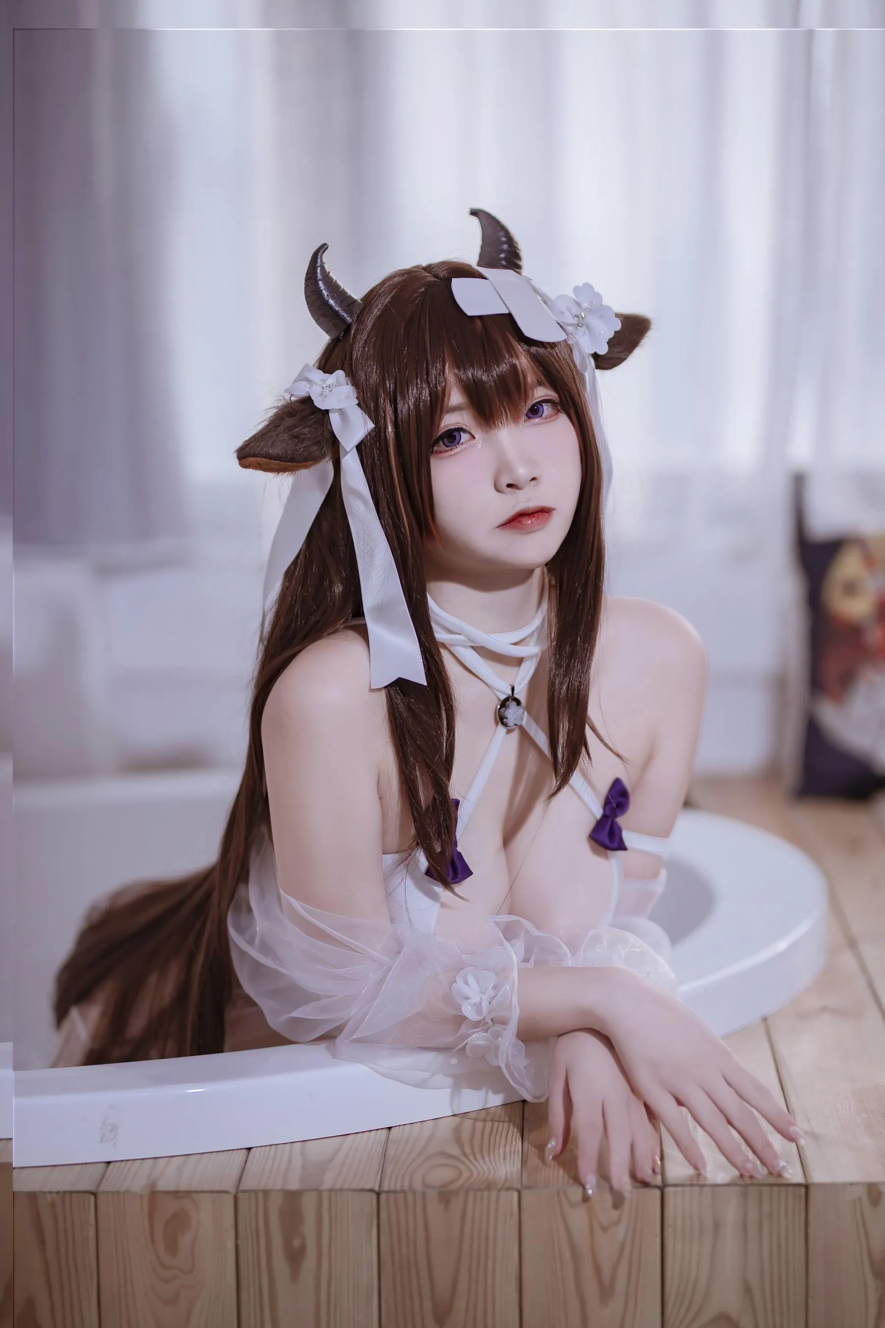 二佐Nisa – NO.145 碧蓝樫野泳装 [21P]插图1
